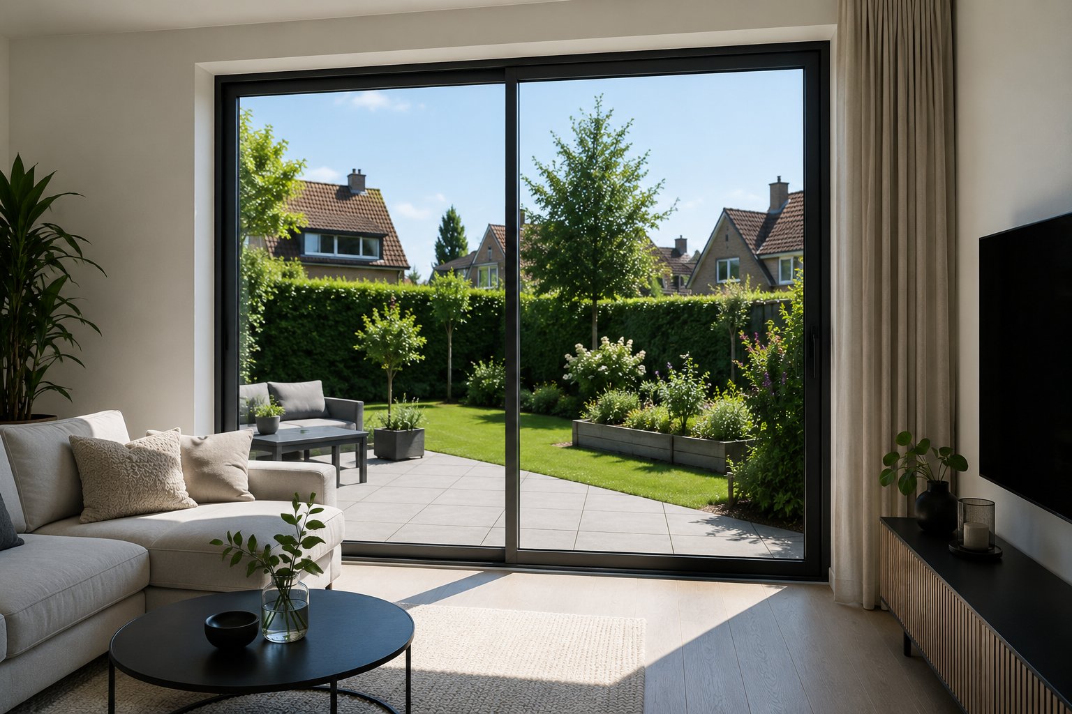 Zonwerend raamfolie woning — ECOLUM